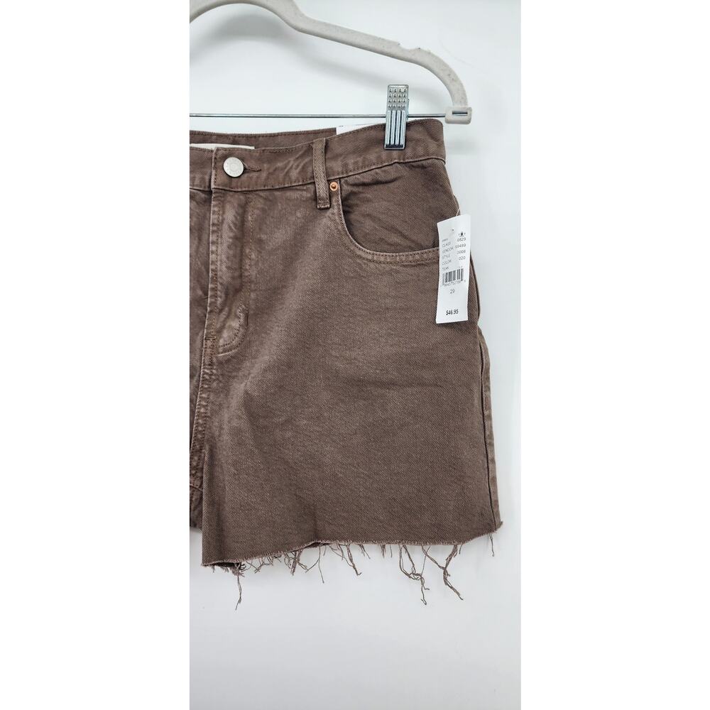 New NWT PacSun Vintage Cut Off‎ Shorts Brown Tan Taupe Size 29 - Picture 5 of 8